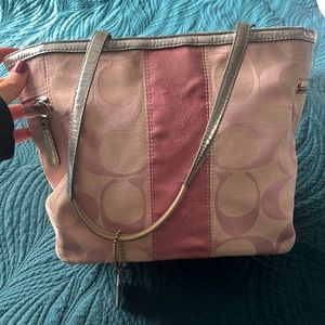 Pink coach bag